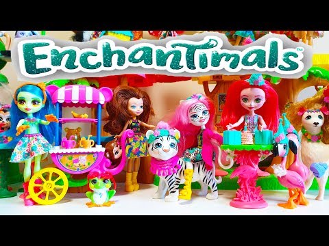 Видео: #Мультик Куклы Энчантималс Кафе #Enchantimals Домик Данессы Оленни Волшебная уборка  #Junglewood