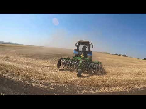Видео: Працюємо колісницею від ВЕЛЕС АГРО по стерні соломи