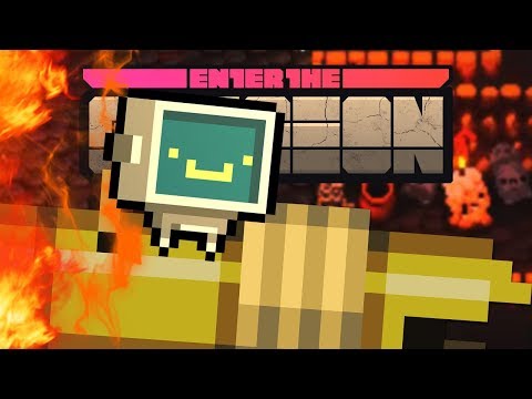 Видео: Робот с кустарной пушкой // Enter the Gungeon