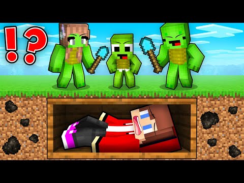 Видео: Почему семья Майки похоронила Джей-Джея заживо в Minecraft?! - Maizen