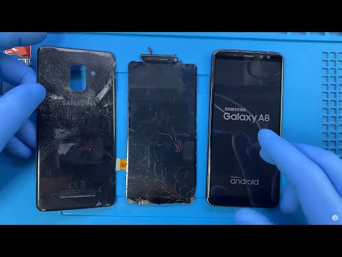 Видео: Замена экрана Samsung Galaxy A8