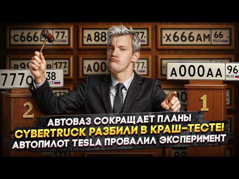 Видео: АвтоВАЗ сокращает планы | Cybertruck разбили в краш-тесте! | Автопилот Tesla провалил эксперимент