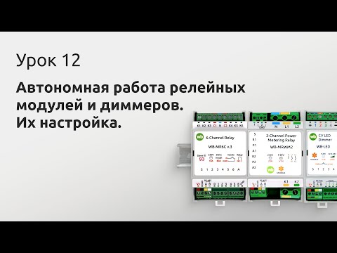 Видео: 12. Автономная работа релейных модулей и диммеров. Их настройка