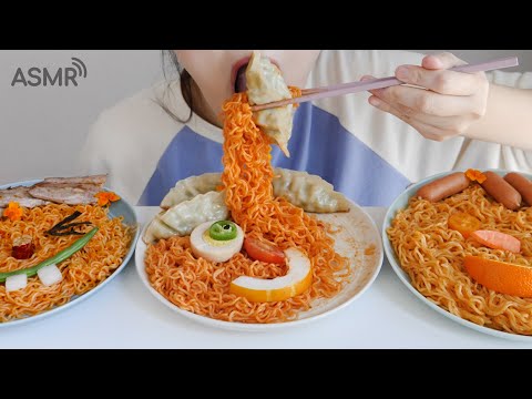 Видео: Paldo Bibimmyun ест ASMR _ Realsound Mukbang есть шоу