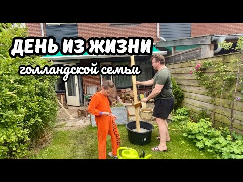 Видео: Наш обычный выходной | Муж - «ЗОЛОТЫЕ РУКИ» делает клумбу | Козы атакуют! | VLOG