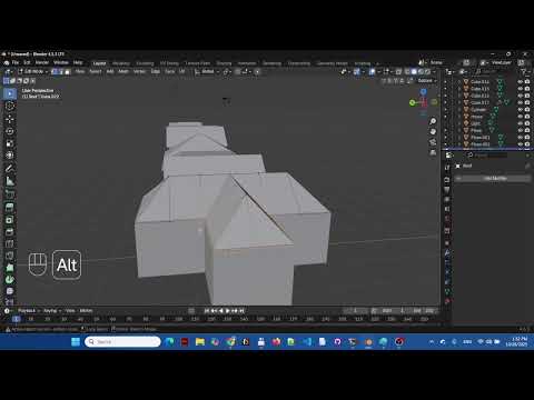 Видео: Комп'ютерна графіка: моделюємо різні типи дахів у Blender