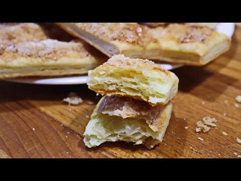 Видео: Слоёное Тесто и ПЕЧЕНЬЕ "Язычки" Очень простой рецепт!