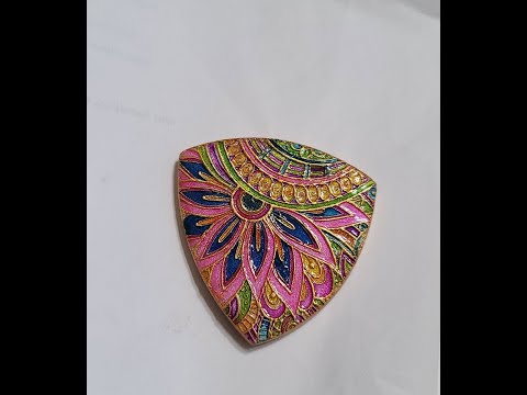 Видео: Очень весело! Подвеска из полимерной глины в стиле «Искусственная перегородчатая эмаль».