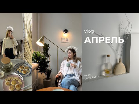 Видео: VLOG: апрель | места Петербурга, рецепты, учеба в РАНХиГС, съемки для брендов