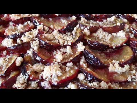Видео: Сливовый штрейзельный пирог на творожном тесте​