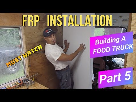 Видео: Монтаж панелей из армированного стекловолокном FRP FOOD TRUCK, ПВХ-панелей