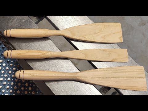 Видео: Точение по дереву — ещё один проект из кучи металлолома. #проектпоточенияподереву #шпатель #точен...