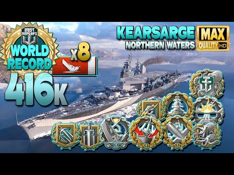 Видео: МИРОВОЙ РЕКОРД линкора Kearsarge в гонке вооружений - World of Warships