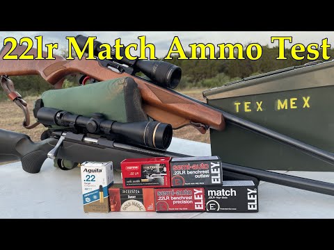 Видео: Тест боеприпасов Tikka T1x и Ruger 10/22 LVT 22lr Match