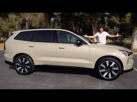 Видео: Volvo EX90 2025 года, это отличный трёхрядный электрический люксовый внедорожник