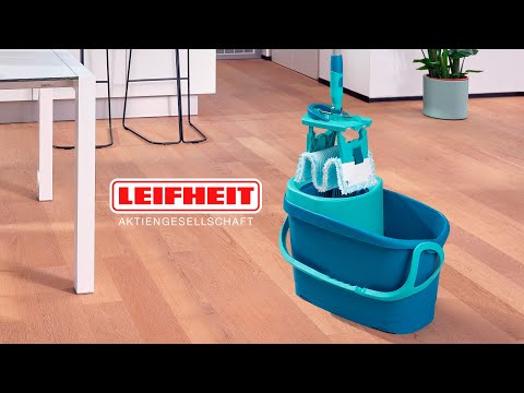 Видео: Комплект для влажной уборки Leifheit Clean Twist M Ergo моет полы без разводов