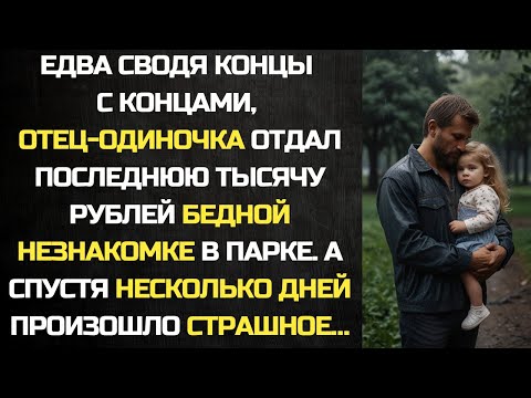 Видео: Отец-одиночка отдал последнюю тысячу бедной незнакомке в парке. А спустя 2 дня произошло страшное…
