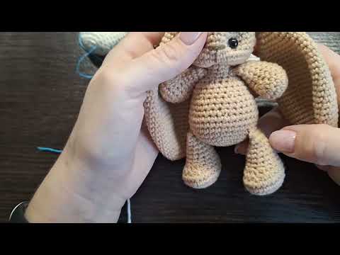 Видео: Мастер-класс Зайка малышка крючком. #зайка #handmade #дляначинающих