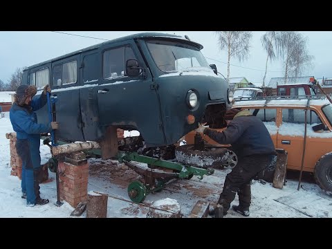 Видео: Дизельная БУХАНКА готова!!! Покрасили раму и установили кузов!!!