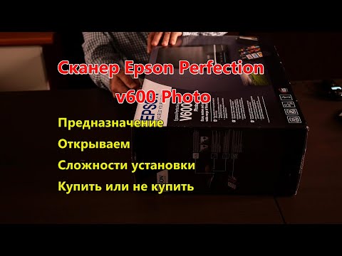 Видео: Планшетный Сканер Epson Perfection V600 Photo. Распаковка и Обзор
