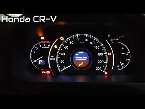 Видео: Honda CRV коды тех обслуживания и сброс сервисного интервала