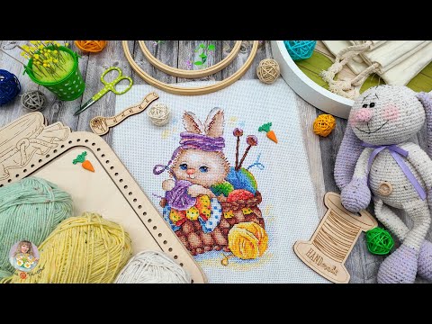Видео: Кругом одни зайцы!🐰 ВЯЗАНИЕ и ВЫШИВКА🧶🧵