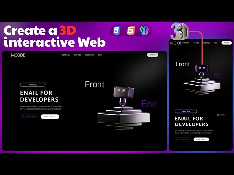 Видео: Создайте потрясающий 3D-сайт с помощью HTML, CSS и Spline! 🎨✨