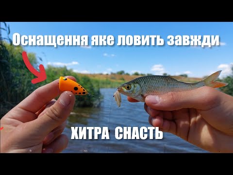 Видео: Уловиста СНАСТЬ яка ловить усю РИБУ. Рибалка на ПОПЛА ПОППЕР. Риболовля для початківців на ЩО і ЯК?