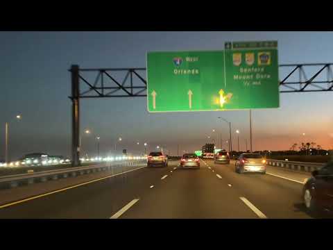 Видео: 🔴 ЗАКАТ скоростные трассы Америки 🔴 Orlando Florida USA 13.11.225