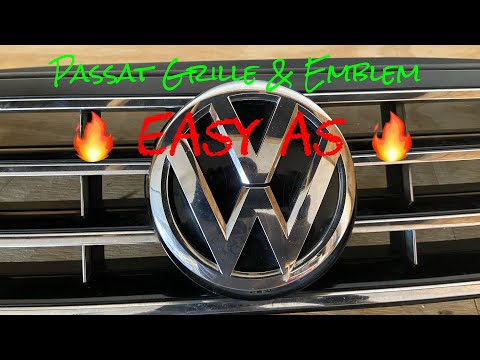Видео: Снятие решетки и эмблемы - VW PASSAT 2016 🔥 #passat