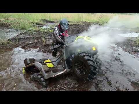 Видео: Лучше поздно чем никогда!!! Из старых материалов. Покатуха в Олайне.  ;) BRP XMR1000r VISKO4lock.
