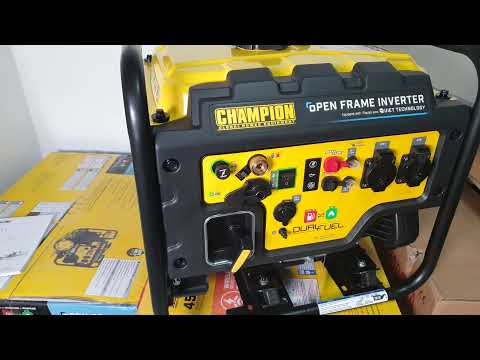 Видео: Почему двухтопливный генератор CHAMPION C4500I G - дешевле простого бензинового  CHAMPION C4500IE