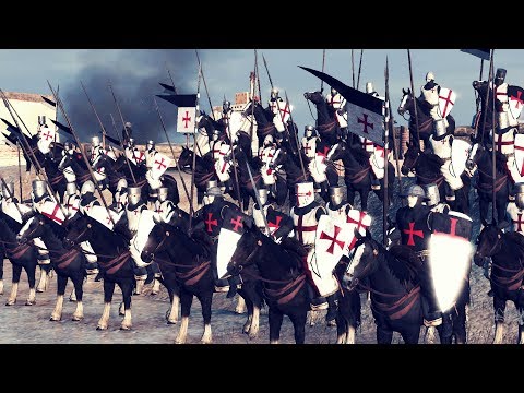 Видео: Рыцари Ордена Госпитальеров Штурмуют Крепость Тамплиеров