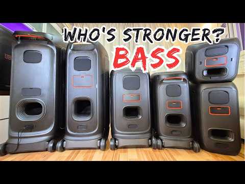 Видео: Тест BASS со ВСЕМИ новыми колонками JBL Partybox!