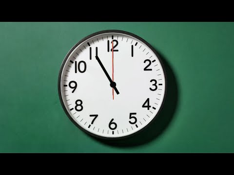 Видео: 🕰️ Настенные аналоговые часы с живыми часами ⏲️ | 1 час со звуком «Тик-так» ⏳ | с 11:00 до 12:00
