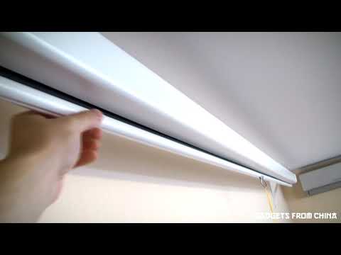 Видео: Экран для проектора Cactus Wallscreen 120" (305 см)