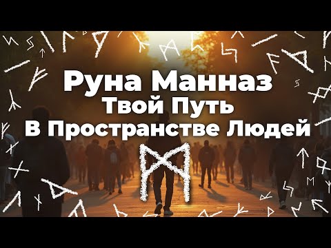 Видео: Руна Манназ — Твой Путь В Пространстве Людей #руны #руны #манназ