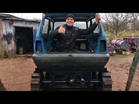 Видео: Один год постройки моего гусеничного вездехода часть 12 . Бак, глушитель, тормоза.