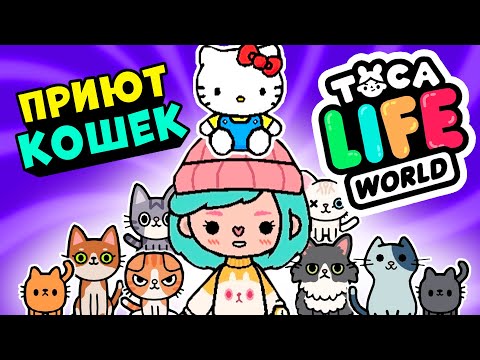 Видео: СОЗДАЛА ПРИЮТ для КОТИКОВ в Тока Бока 🐈 ► Toca Life world