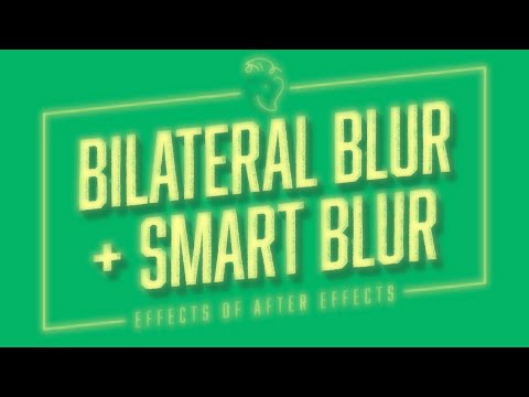 Видео: Двустороннее размытие + интеллектуальное размытие | Эффекты After Effects