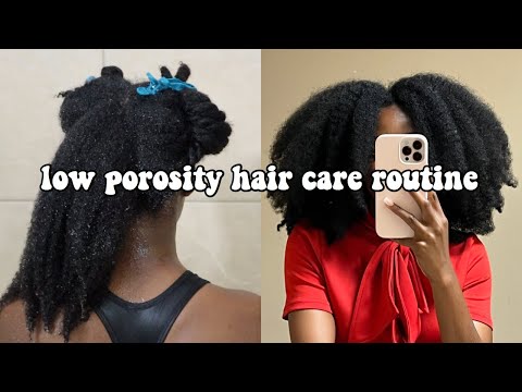 Видео: Натуральный уход за волосами с низкой пористостью, который ДЕЙСТВИТЕЛЬНО работает 💧 | SHELLTOBER,...