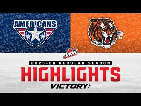 Видео: Tri-City Americans против Medicine Hat Tigers 11/02 | Лучшие моменты WHL 2025-26