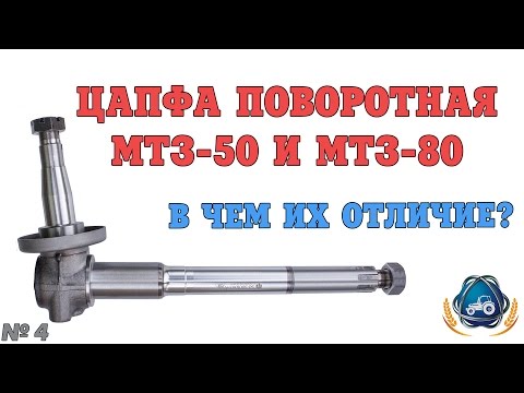 Видео: Цапфа поворотная МТЗ-50 и МТЗ-80. В чем отличие?