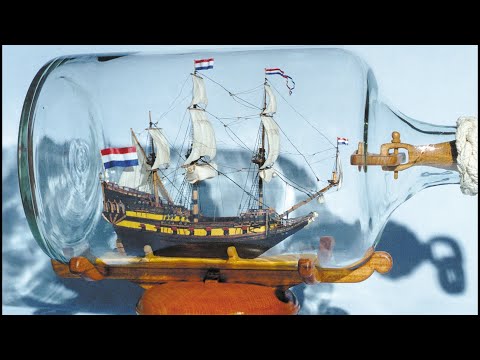 Видео: Корабли в бутылках. Мое древнее хобби.