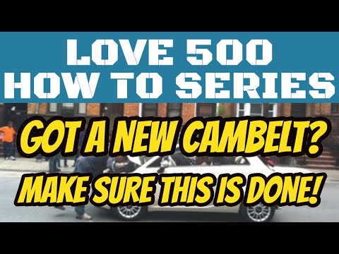 Видео: Fiat 500 или Abarth New Cambelt Убедитесь, что это сделано #cambelt #timingbelt #phonicwheelrelearn