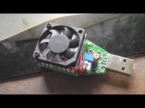 Видео: Нагрузка USB 3 Ампера с вентилятором для тестов электроники