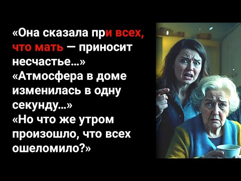Видео: «Невестка назвала меня несчастьем… но на следующий день всё изменилось!»
