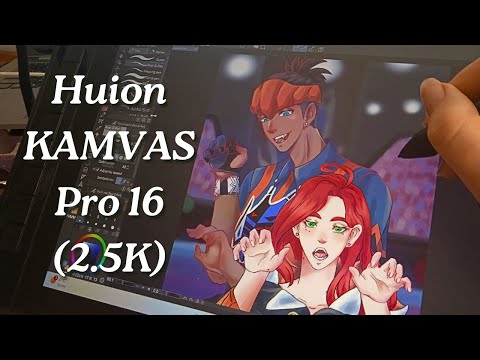 Видео: Мій ПЕРШИЙ графічний монітор | Огляд на Huion KAMVAS Pro 16 | З днем народження мене! | speedpaint