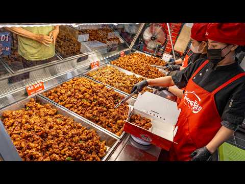 Видео: Сделать себе тесто и соус. сладкий, хрустящий и острый корейский жареный курица, Dakgangjeong
