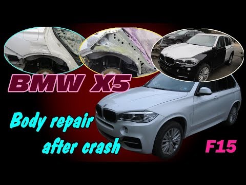 Видео: BMW X5. F15. Body repair. Ремонт кузова.